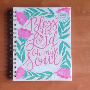 Floral Prayer Journal with Pink and Green Design